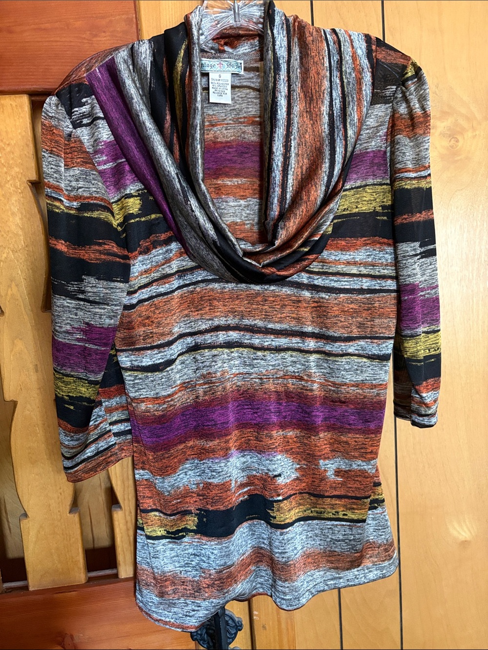 Multicolor Cowl Neck